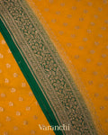 Mango Yellow Pure Khaddi Georgette Silk Saree