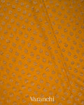 Mango Yellow Pure Khaddi Georgette Silk Saree