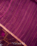 Deep Wine Dhakai Jamdani Pure Muslin Silk Handloom Saree 