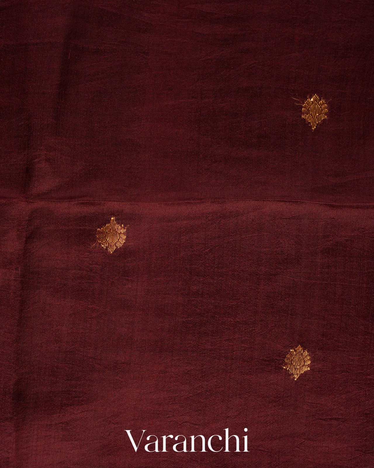 
Dark Maroon Jamdani Pure Mulberry Silk Handloom Saree 
