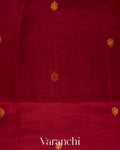 Brick Red Jamdani Pure Mulberry Silk Handloom Saree 
