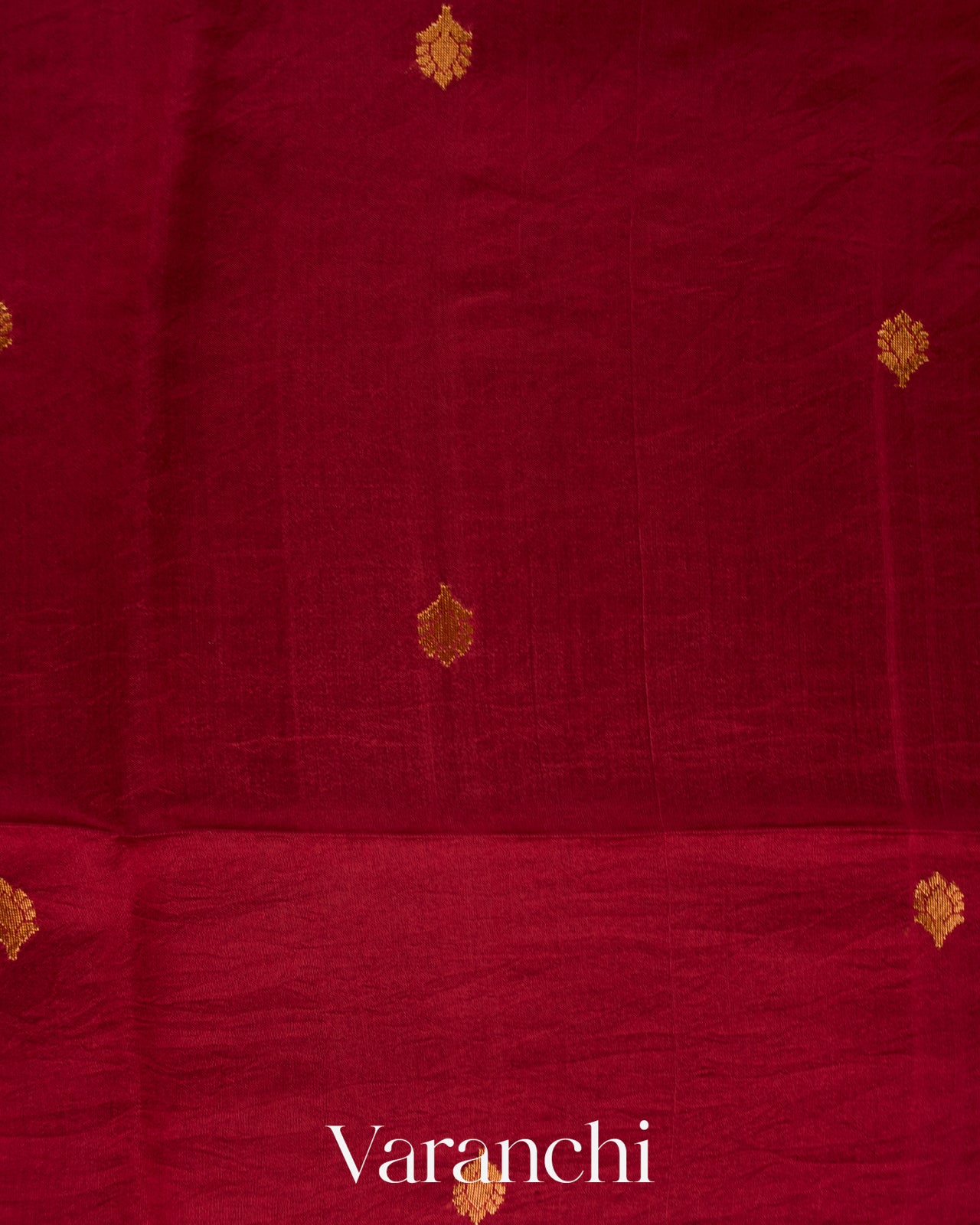 Brick Red Jamdani Pure Mulberry Silk Handloom Saree 