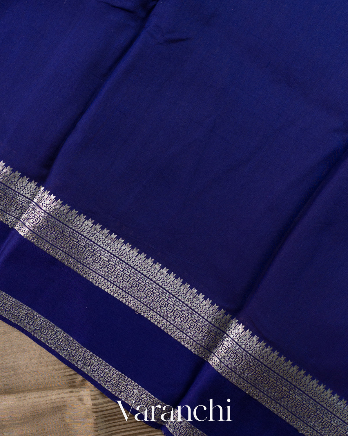 Deep Beige Striped Pure Katan Silk Saree