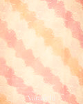 Baby Pink Tricolour Pure Khaddi Georgette Silk Handloom Saree