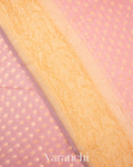 Baby Pink Pure Khaddi Georgette Silk Saree 