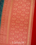 Ink Blue Pure Georgette Silk Handloom Saree