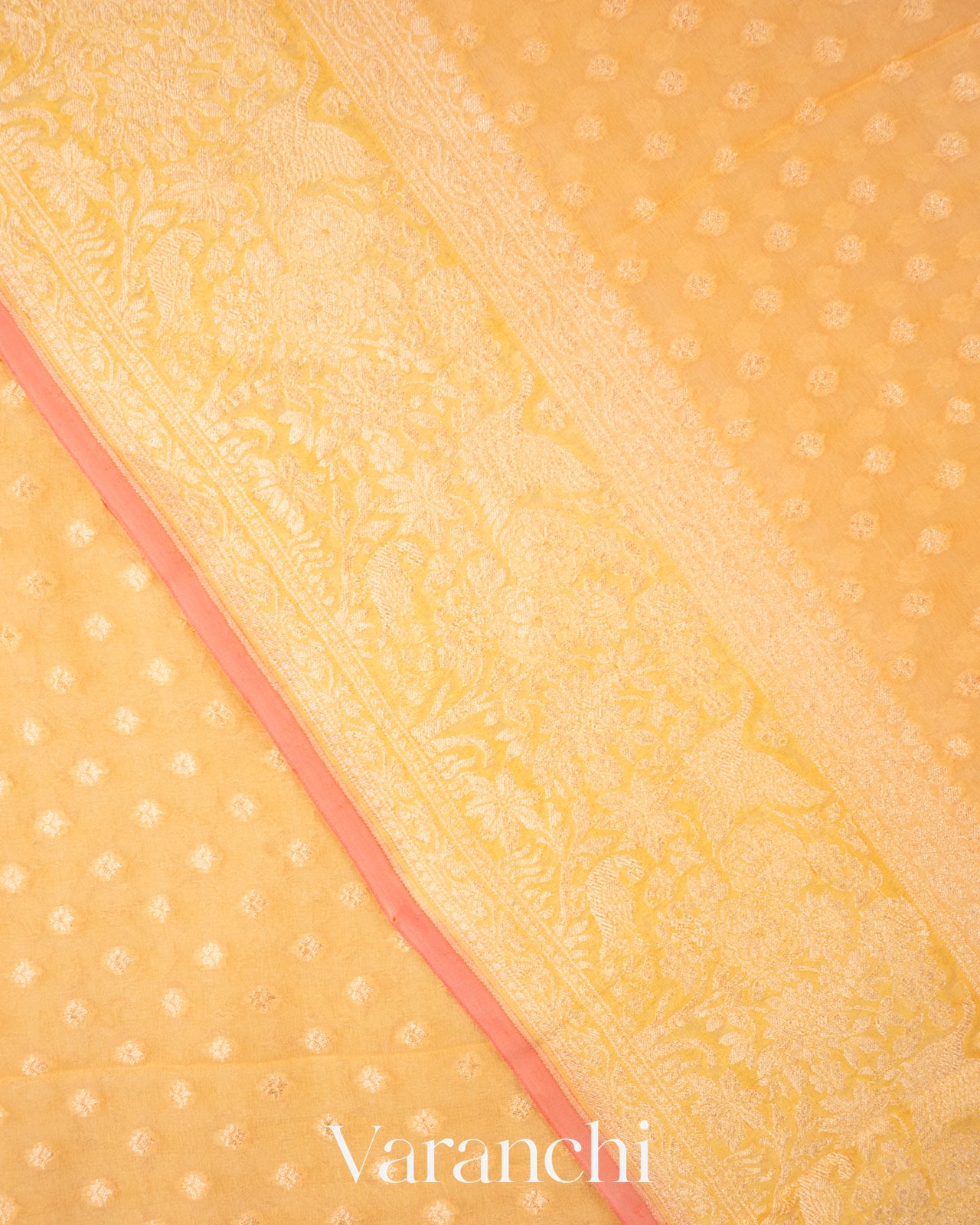 Sandalwood Pure Khaddi Georgette Silk Saree