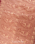 Deep Red Shikargah Pure Georgette Silk Saree