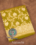 Mehandi Green Pure Georgette Silk Saree