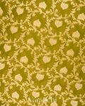 Mehandi Green Pure Georgette Silk Saree