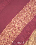 Beige Pure Khaddi Georgette Silk Saree