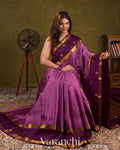 Orchid Pink Pure Kanchipuram Silk Handloom Saree