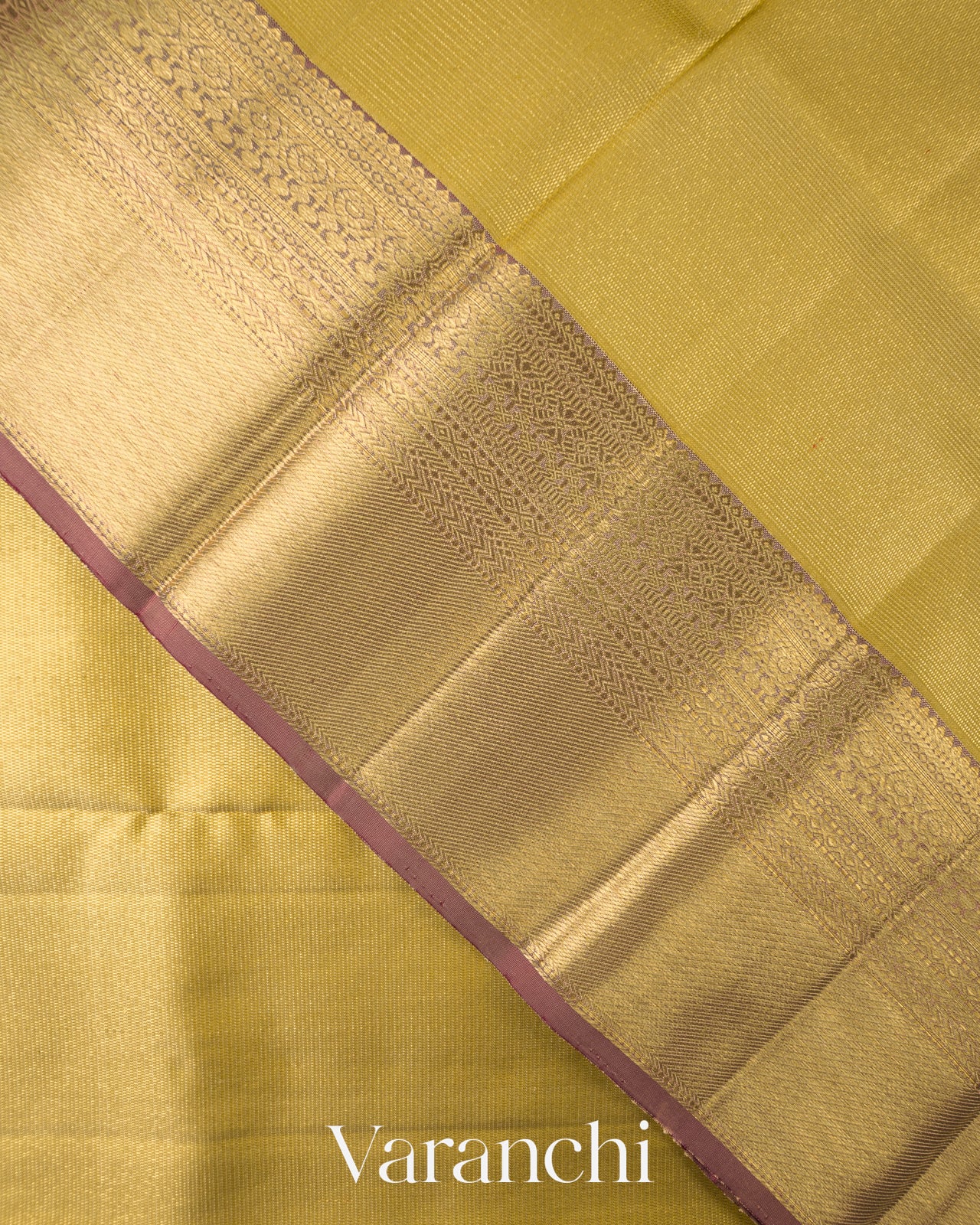 Antique Gold Pure Kanchipuram Silk Handloom Saree