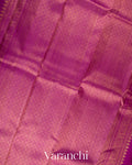 Baby Pink Vaira Oosi Pure Kanchipuram Silk Handloom Saree