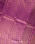 Baby Pink Vaira Oosi Pure Kanchipuram Silk Handloom Saree