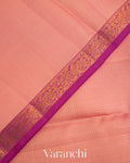 Baby Pink Vaira Oosi Pure Kanchipuram Silk Handloom Saree