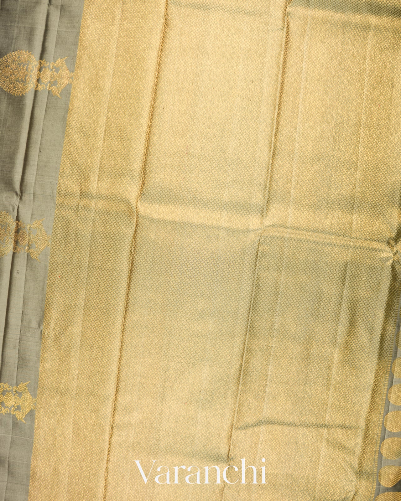 Bottle Green Pure Kanchipuram Silk Handloom Saree