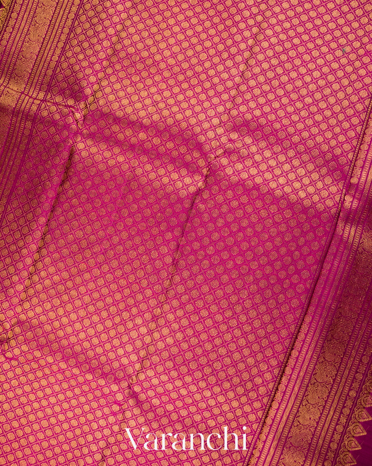 Dark Green Pure Kanchipuram Silk Handloom Saree