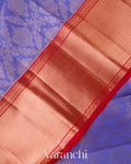 Lavender Blue Heavy Brocade Pure Kanchipuram Silk Handloom Saree