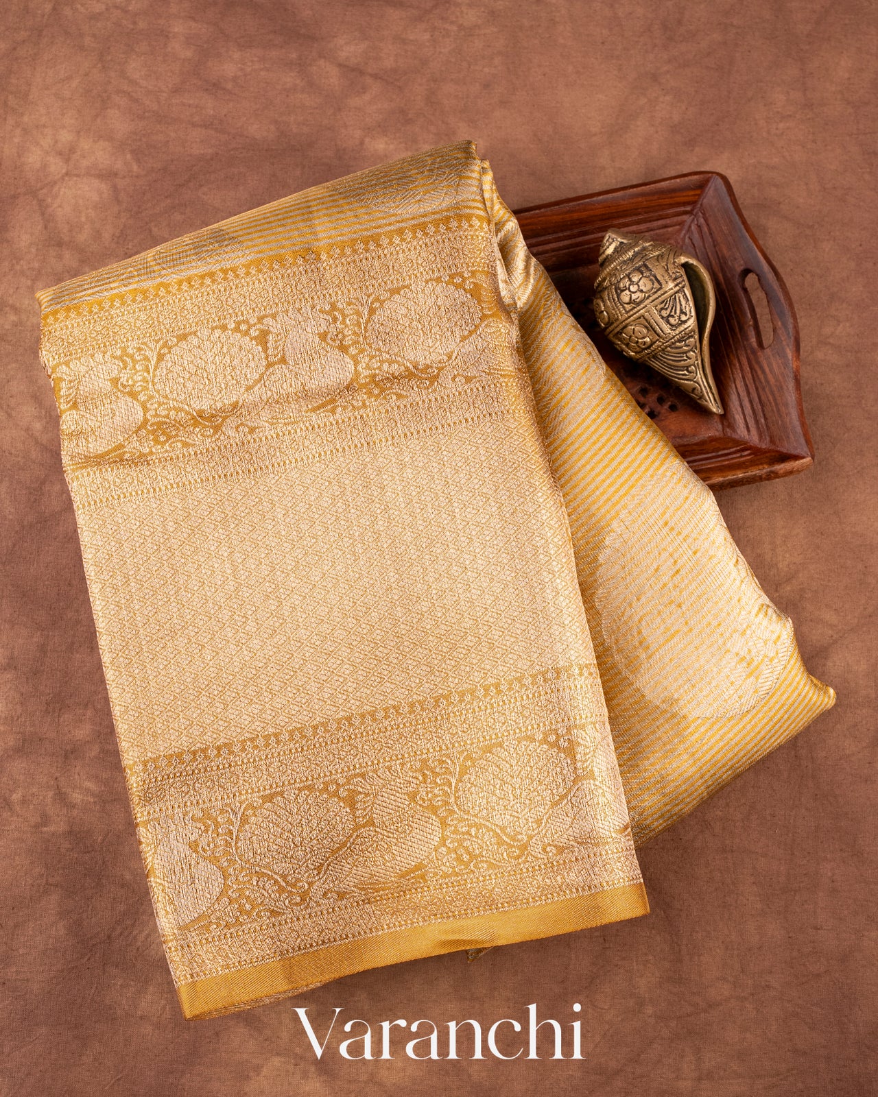 Gold And Silver Brocade Pure Kanchipuram Silk Saree