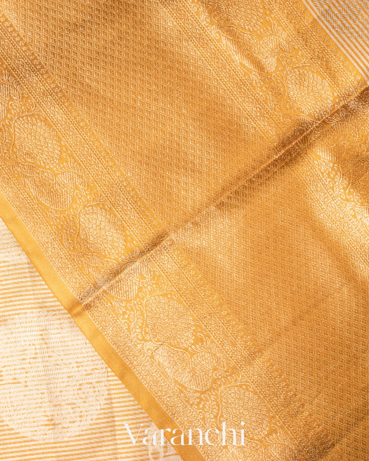 Gold And Silver Brocade Pure Kanchipuram Silk Saree