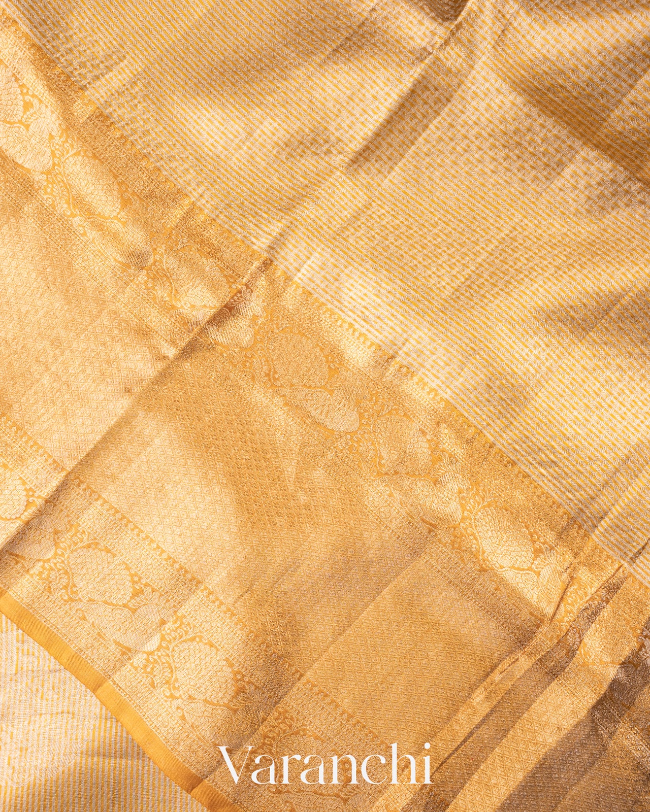 Gold And Silver Brocade Pure Kanchipuram Silk Saree