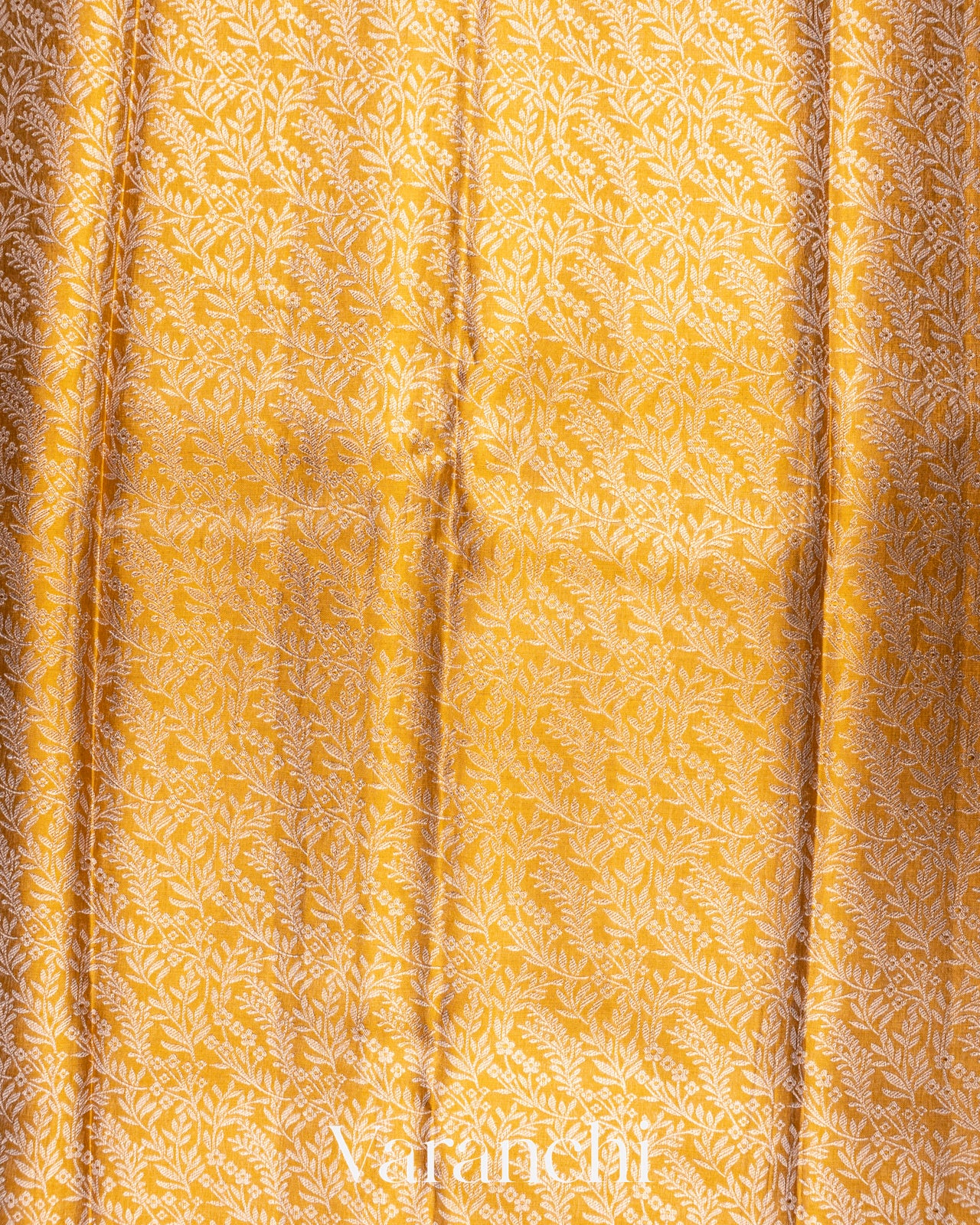 Golden Heavy Brocade Pure Tissue Kanchipuram Silk Saree
