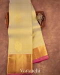 Ivory Pure Kanchipuram Silk Handloom Saree