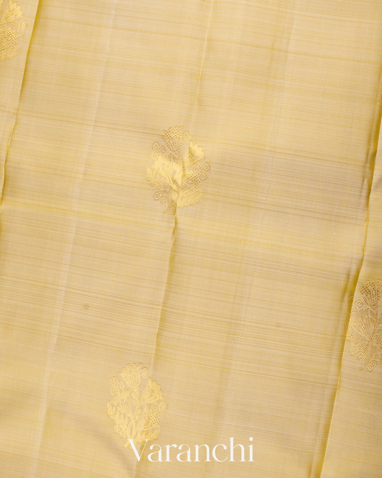 Ivory Pure Kanchipuram Silk Handloom Saree