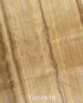 Ivory Stripe Brocade Pure Kanchipuram Silk Saree