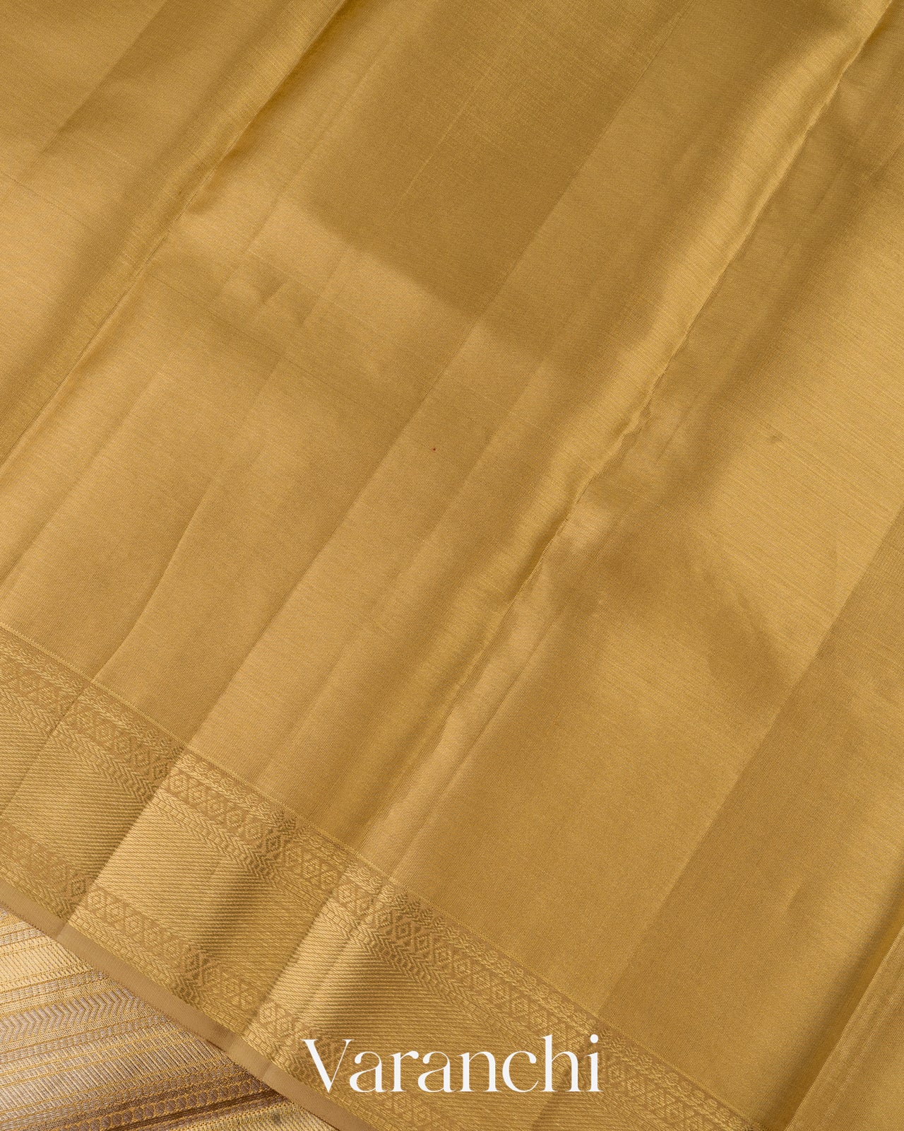 Ivory Stripe Brocade Pure Kanchipuram Silk Saree