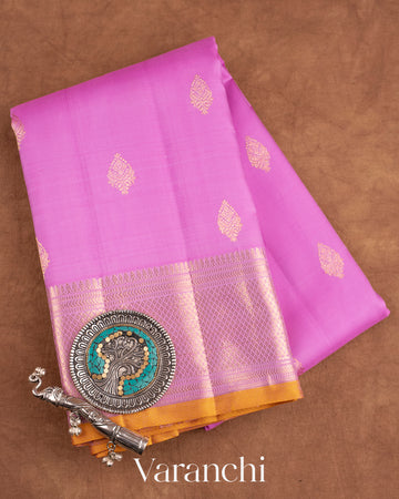 Orchid Pure Kanchipuram Silk Handloom Saree