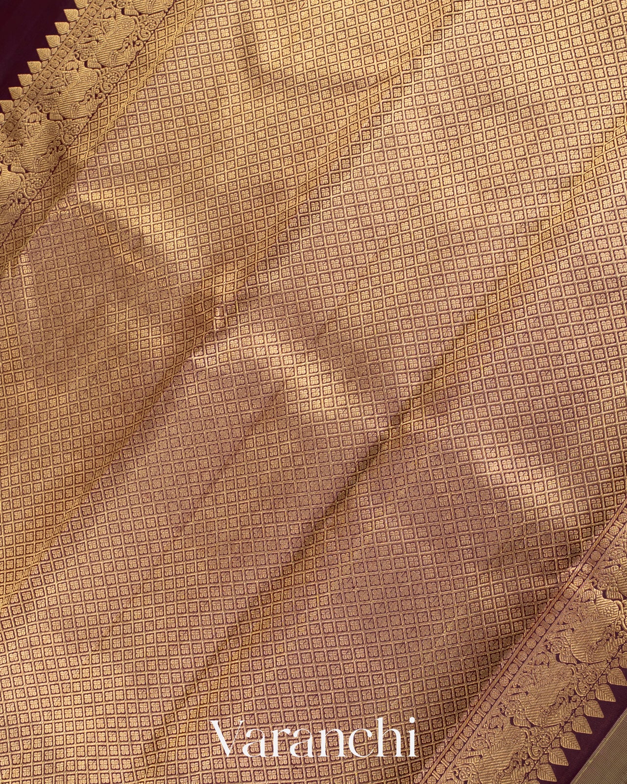 Earthy Olive Green Pure Kanchipuram Silk Handloom Saree