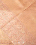 Light Peach Pure Kanchipuram Silk Saree