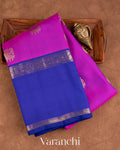 Magenta Pure Kanchipuram Silk Handloom Saree