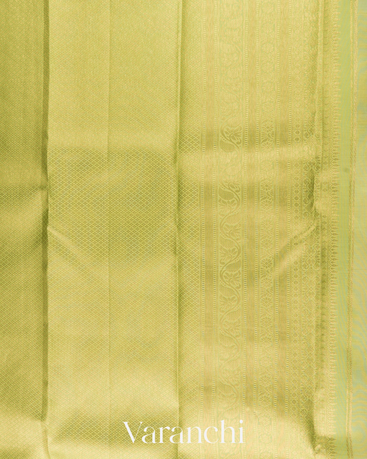 Cream Pure Kanchipuram Silk Handloom Saree