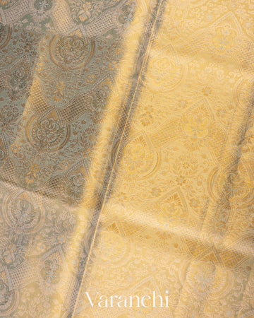 Sage Green Pure Kanchipuram Silk Saree