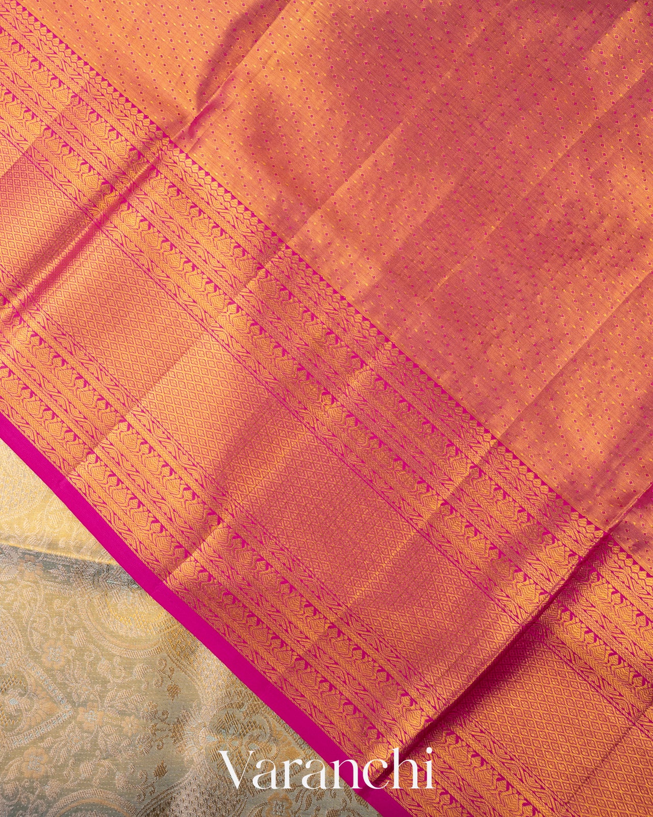Sage Green Pure Kanchipuram Silk Saree