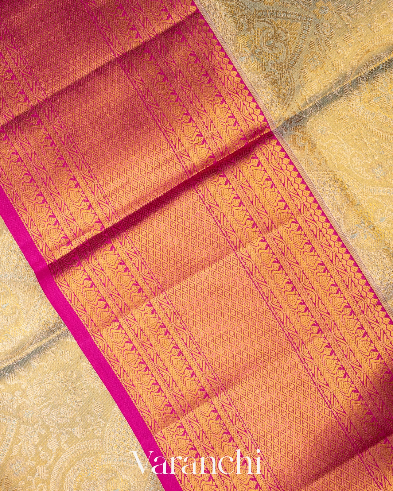Sage Green Pure Kanchipuram Silk Saree