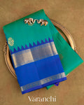 Rama Green Pure Kanchipuram Silk Handloom Saree