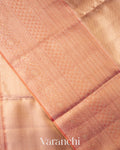 Rose Gold  Pure Tissue Kanchipuram Silk Saree