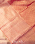 Rose Gold  Pure Tissue Kanchipuram Silk Saree