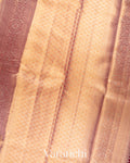 Rose Gold  Pure Tissue Kanchipuram Silk Saree