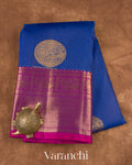 Royal Blue Pure Kanchipuram Silk Handloom Saree