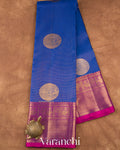 Royal Blue Pure Kanchipuram Silk Handloom Saree