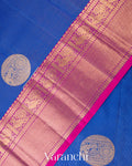 Royal Blue Pure Kanchipuram Silk Handloom Saree