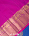 Royal Blue Pure Kanchipuram Silk Handloom Saree