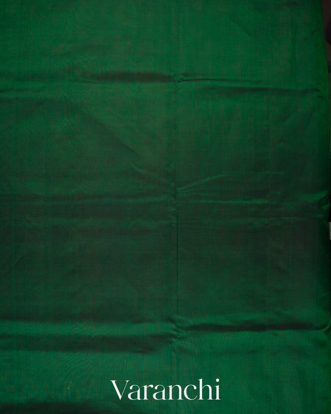 Bottle Green Korvai Pure Kanchipuram Silk Cotton Handloom Saree