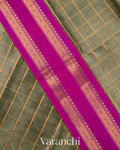 Olive Green Pure Kanchipuram Silk Cotton Saree