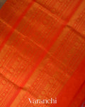 Rose Gold Pure Kanchipuram Silk Cotton Handloom Saree 